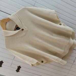 Lauren Jeans Co, cream knit poncho